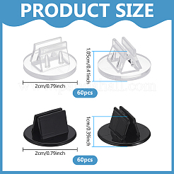 120 шт. акриловые держатели для именных карточек 2 стилей&nbsp;ODIS-FG0002-10