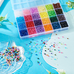 5600 шт. Прозрачные акриловые бусины&nbsp;TACR-PJ0001-05