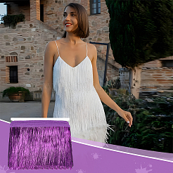 Мишура из полиэстера&nbsp;DIY-WH0430-372C