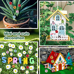 100 шт. 5-х цветные светящиеся смоляные декоден-кабошоны&nbsp;RESI-CP0001-08