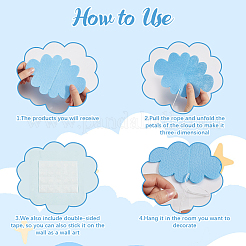 Войлочные 3d colud подвесные потолочные украшения&nbsp;HJEW-WH20010-07A