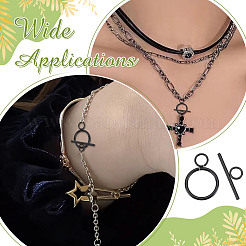 10 шт. ионное покрытие (IP) застежки-тоглы из нержавеющей стали 304&nbsp;STAS-ME0001-87