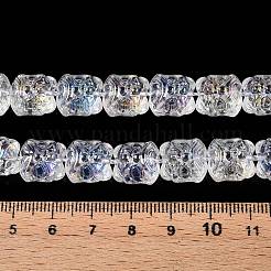 Прозрачные стеклянные бусины гальваническим пряди&nbsp;EGLA-N012-13