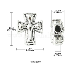 Сплавочные овальные бусины тибетского стиля &nbsp;FIND-YW0003-91