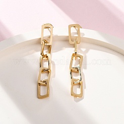 Серьги-гвоздики из нержавеющей стали 304 с подвесками для женщин&nbsp;EJEW-Q781-30G