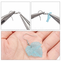 Осенняя тема прозрачные матовые акриловые подвески&nbsp;X-PAF002Y-27