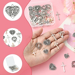 Наборы для самостоятельного изготовления подвесок в виде сердца&nbsp;DIY-FS0007-28