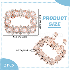 Украшение обуви из сплава со стразами&nbsp;FIND-GF0006-01B-RG