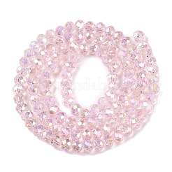 Стеклянные бусины с гальваническим покрытием &nbsp;X-EGLA-A044-T4mm-B10