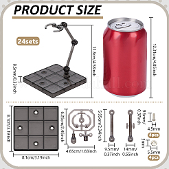 Пластиковый держатель для демонстрации фигурок с квадратным основанием&nbsp;ODIS-WH0043-212B