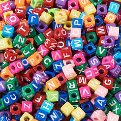 Бусины из акриловой эмали разных цветов&nbsp;SACR-TA0001-08