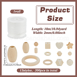 Деревянные наборы для самостоятельного изготовления бижутерии&nbsp;DIY-PH0030-05