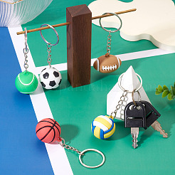 5 шт. 5 стиля пластиковые брелки из ПВХ&nbsp;KEYC-TA0001-48