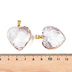 Подвески из светло-золотого латунного стекла&nbsp;GLAA-N001-24A