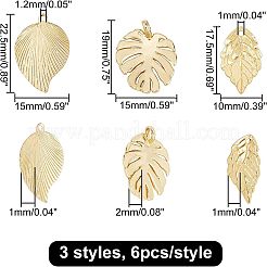18шт 3 латунные подвески&nbsp;KK-CA0001-48G