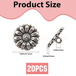 20 шт. пуговицы из сплава с 1 отверстиями&nbsp;BUTT-GF0004-11