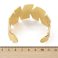 Браслеты-манжеты из нержавеющей стали 304 для женщин&nbsp;BJEW-Z097-09G