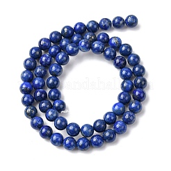 Нитки бусины из натурального ляписа-лазури&nbsp;G-K366-G03-6mm