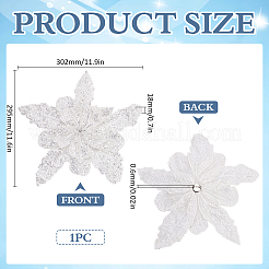 Цветы из полиэстера и смолы для аксессуаров одежды&nbsp;DIY-WH0037-48A-01