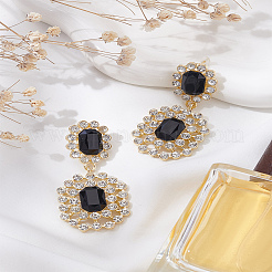 Серьги-гвоздики со стразами из сплава для женщин&nbsp;EJEW-LP0001-74