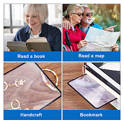 Ahademaker 11 шт. 2 стильные пластиковые портативные увеличительные линзы&nbsp;AJEW-GA0004-95