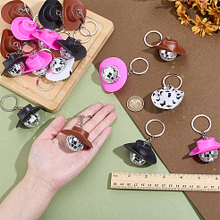 20шт. 4-х цветные пластиковые брелки&nbsp;KEYC-PH0002-17