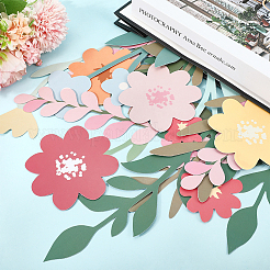 Бумажные цветочные подвесные украшения&nbsp;AJEW-WH20816-008