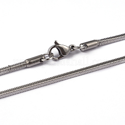 Не тускнеющие квадратные цепочки-змейки из нержавеющей стали 304&nbsp;LS-NJEW-K049-06P