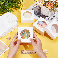 Подарочные коробки для хранения кубической крафт-бумаги&nbsp;CON-WH0095-101B-01