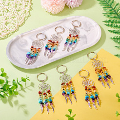10 шт. брелок для ключей из натуральных и синтетических драгоценных камней&nbsp;KEYC-TAC00057