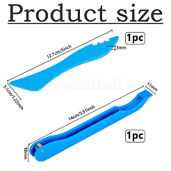 2 шт. ручные инструменты для фольгирования из АБС-пластика и углеродистой стали&nbsp;AJEW-DC0003-36