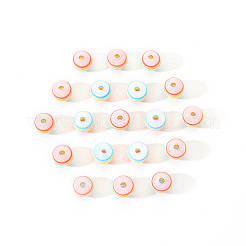 50 шт. Прозрачные бусины из смолы в полоску&nbsp;RESI-YW0001-02D