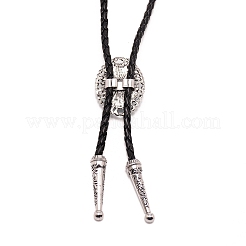 Овальное синтетическое бирюзовое ожерелье Лария для мужчин и женщин&nbsp;NJEW-WH0011-17AS