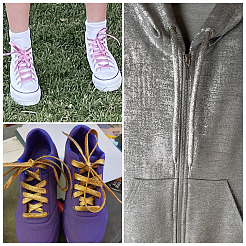 13 пара шнурков из полиэстера двух цветов&nbsp;AJEW-TA0002-48