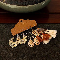 Наборы сережек-подвесок из сплава&nbsp;WH-WG30176-01