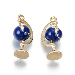 Подвески из эмалевого сплава с покрытием из легкого золота&nbsp;ENAM-T011-47KC-RS