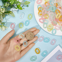 280 шт. 7 цвета прозрачные акриловые соединительные кольца&nbsp;MACR-SP0001-41