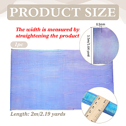 Полиэстер русалки плиссированная ткань&nbsp;DIY-WH0678-74B