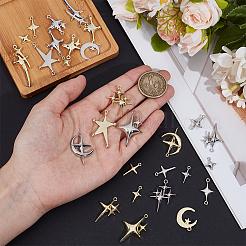 2 сумка 2-х цветных подвесок из сплава&nbsp;FIND-OC0013-82