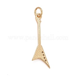 Подвески из латуни с покрытием из прозрачного кубического циркония&nbsp;LS-KK-M229-26G