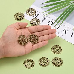 Тибетский стиль филигранные столяры соединения&nbsp;TIBE-A11623-AB-FF