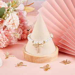 8 шт. 4 стиля латунные подвески с микропаве и кубическим цирконием&nbsp;KK-BBC0005-38