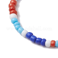 Летние пляжные черепаховые наборы браслетов из синтетической бирюзы и жемчуга&nbsp;BJEW-JB10347-02