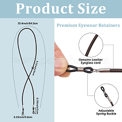 Ремешок из коровьей кожи для очков&nbsp;AJEW-WH20033-113B-01