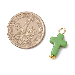 Подвески из синтетической бирюзы&nbsp;PALLOY-JF04255-01