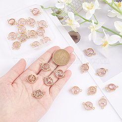 26 шт. 13 стиля стеклянных соединительных подвесок&nbsp;GLAA-PH0002-86