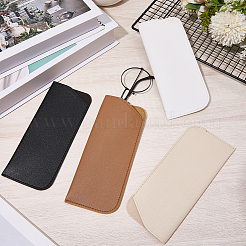 4 шт. 4-х цветный футляр для очков из искусственной кожи&nbsp;AJEW-CN0005-19B