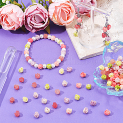 100шт 4 цвета синтетические коралловые бусины&nbsp;CORA-PA0001-03