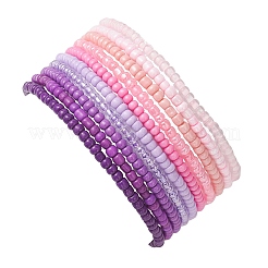 10шт. стеклянные бусины эластичные браслеты для женщин&nbsp;BJEW-MZ00271