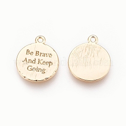 Латунь подвески&nbsp;X-KK-T020-85G